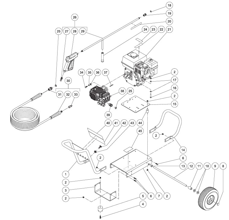 MITM CA-2703-1MMS pressure washer parts